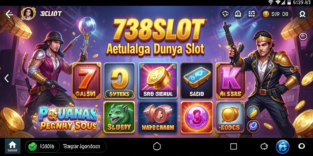 Tampilan menarik dari gameplay aksi 738SLOT yang mendebarkan.
