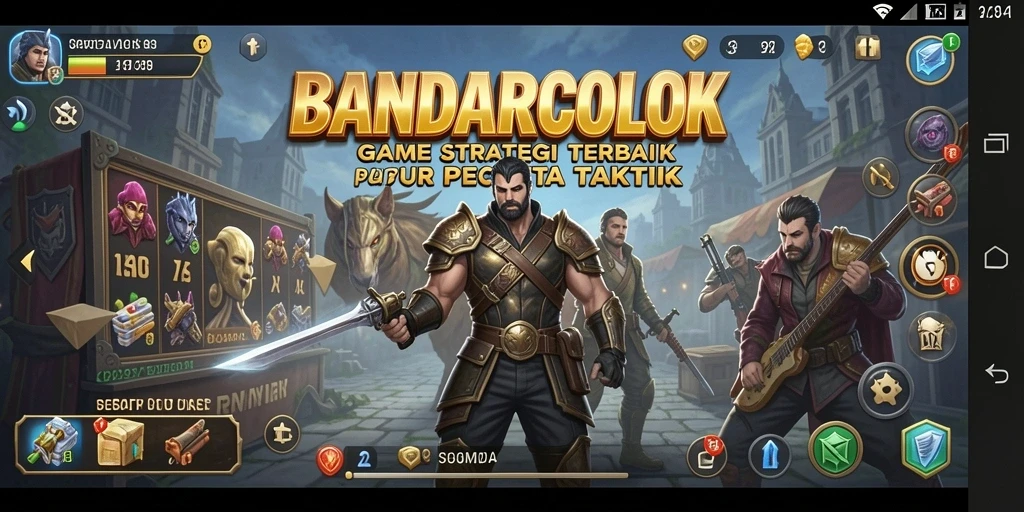 Screenshot gameplay yang menampilkan strategi bertarung dalam BANDARCOLOK.