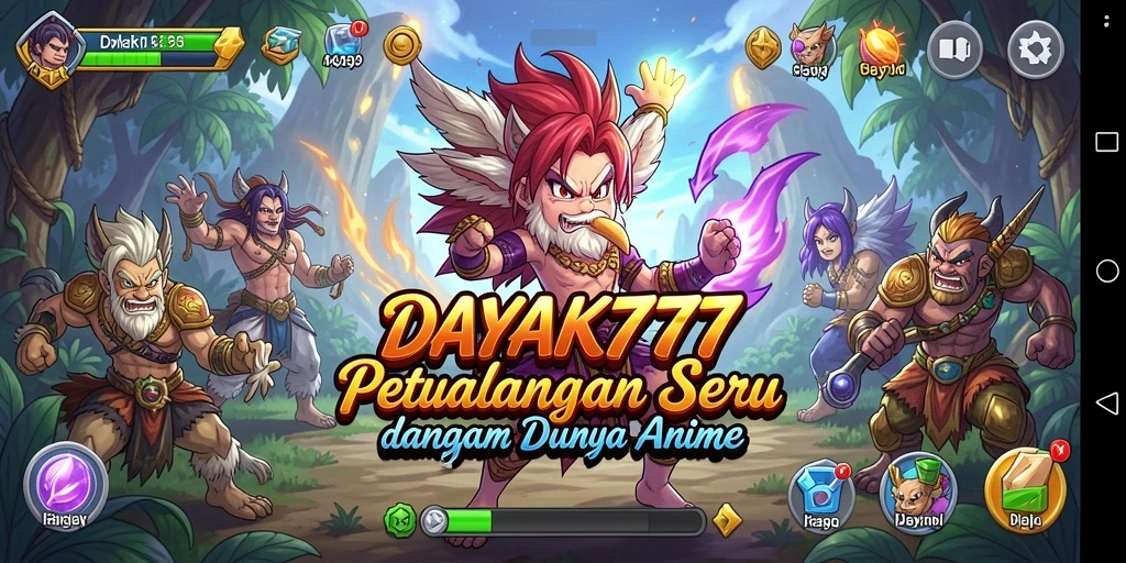 Tampilan gameplay <strong>DAYAK777</strong> yang menakjubkan di dunia anime.