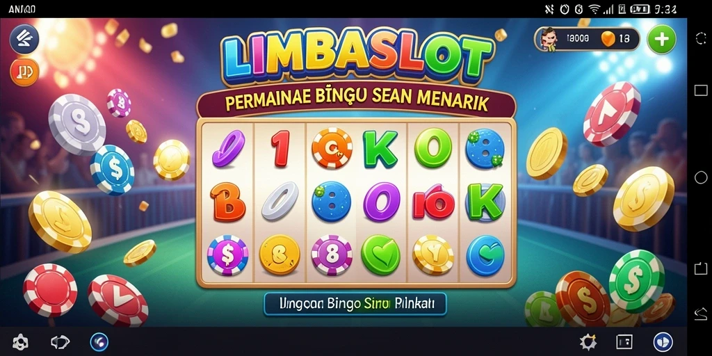 Tampilan menarik gameplay Bingo di LMBASLOT.