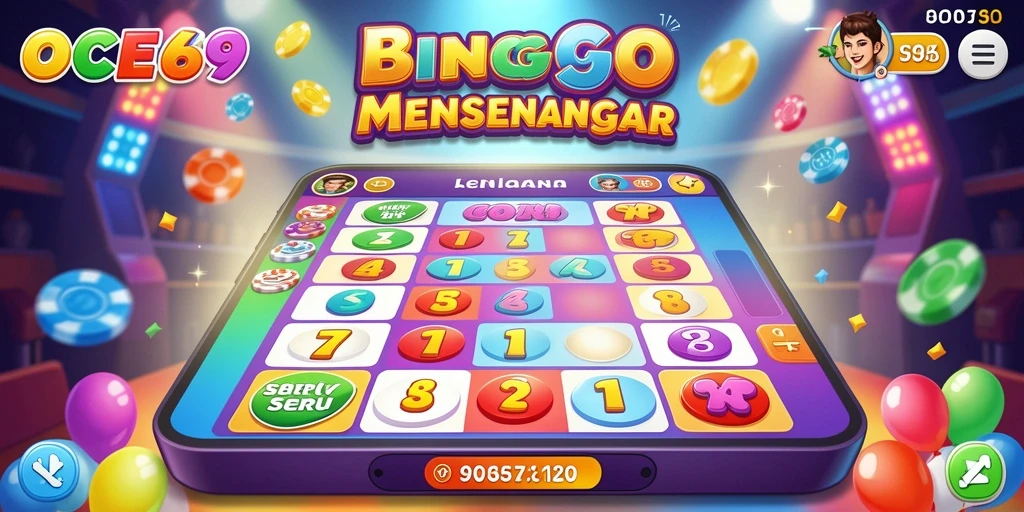 Tampilan gameplay menarik OCE69 dengan suasana Bingo yang seru.