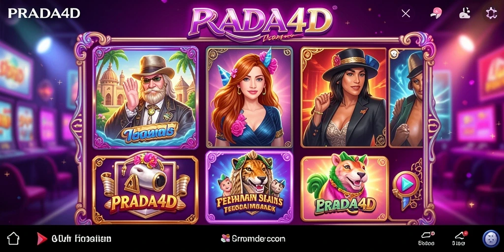 Screenshot PRADA4D menampilkan pengalaman bermain Slot yang mengasyikkan.