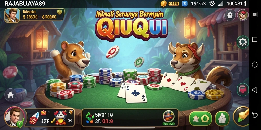 Gameplay seru QiuQiu dalam RAJABUAYA89 yang mengundang semangat.
