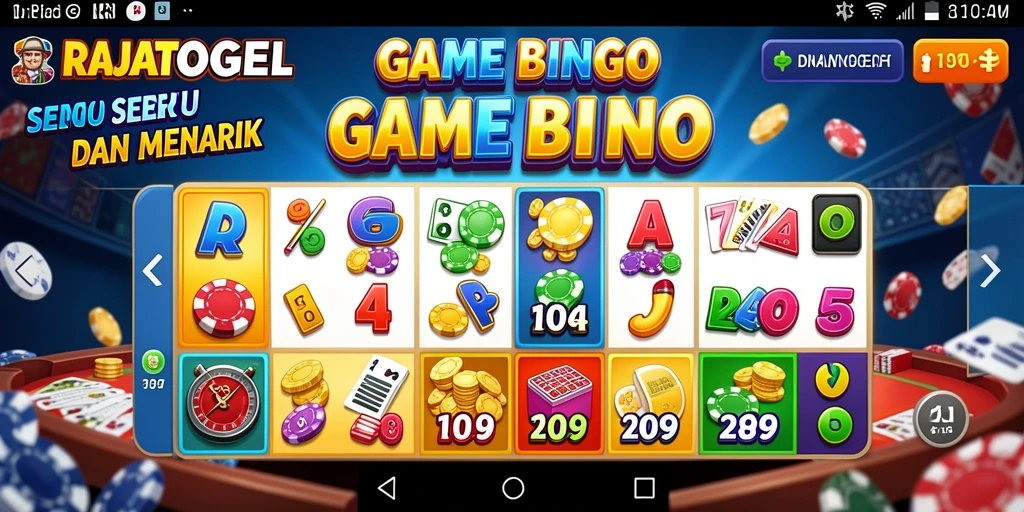Tampilan gameplay RAJATOGEL yang seru dan menarik saat bermain Bingo.