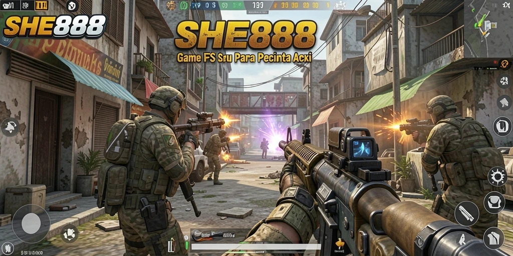 Gameplay menegangkan dalam pertempuran FPS yang mengasyikkan.