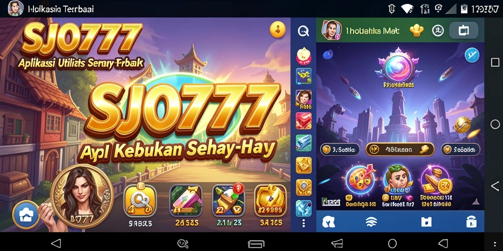 Tampilan utama SJO777 yang menunjukkan fitur-fitur utilitas yang mudah diakses.