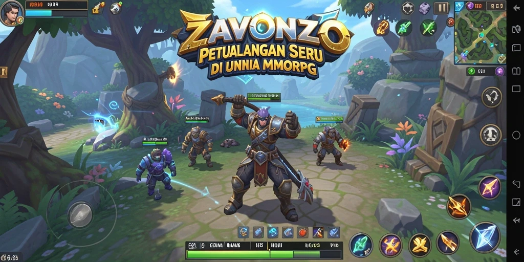 Gameplay ZAVONZO yang seru dan mengasyikkan di dunia MMORPG.