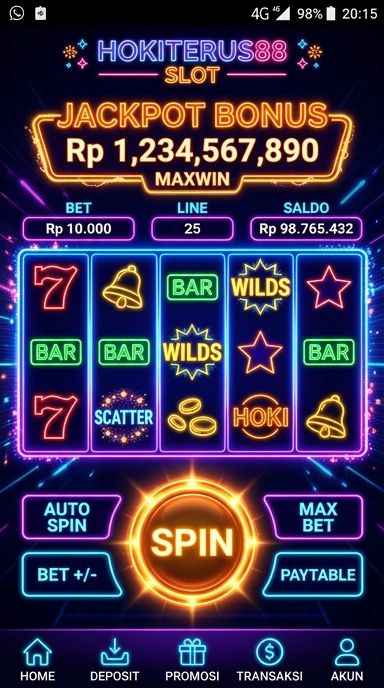 Tampilan antarmuka aplikasi hokiterus88 yang sederhana dan intuitif.